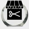 [CRY169] 4.5" Round Crystal Clock Thumbnail