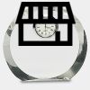 [CRY169] 4.5" Round Crystal Clock Thumbnail