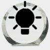 [CRY169] 4.5" Round Crystal Clock Thumbnail