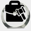 [CRY169] 4.5" Round Crystal Clock Thumbnail
