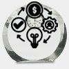 [CRY169] 4.5" Round Crystal Clock Thumbnail