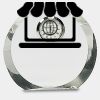 [CRY169] 4.5" Round Crystal Clock Thumbnail
