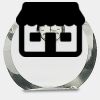 [CRY169] 4.5" Round Crystal Clock Thumbnail