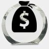[CRY169] 4.5" Round Crystal Clock Thumbnail