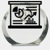 [CRY169] 4.5" Round Crystal Clock Thumbnail