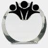 [CRY169] 4.5" Round Crystal Clock Thumbnail