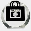 [CRY169] 4.5" Round Crystal Clock Thumbnail