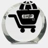 [CRY169] 4.5" Round Crystal Clock Thumbnail