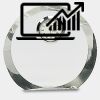 [CRY169] 4.5" Round Crystal Clock Thumbnail