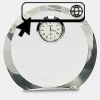 [CRY169] 4.5" Round Crystal Clock Thumbnail