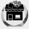 [CRY169] 4.5" Round Crystal Clock Thumbnail