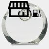 [CRY169] 4.5" Round Crystal Clock Thumbnail