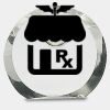 [CRY169] 4.5" Round Crystal Clock Thumbnail