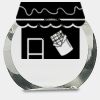 [CRY169] 4.5" Round Crystal Clock Thumbnail