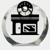 [CRY169] 4.5" Round Crystal Clock Thumbnail