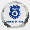 [CRY169] 4.5" Round Crystal Clock Thumbnail