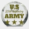 [CRY169] 4.5" Round Crystal Clock Thumbnail