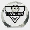 [CRY169] 4.5" Round Crystal Clock Thumbnail