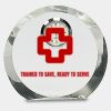 [CRY169] 4.5" Round Crystal Clock Thumbnail