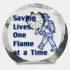 [CRY169] 4.5" Round Crystal Clock Thumbnail