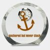 [CRY169] 4.5" Round Crystal Clock Thumbnail