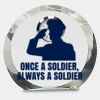 [CRY169] 4.5" Round Crystal Clock Thumbnail