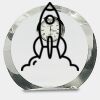 [CRY169] 4.5" Round Crystal Clock Thumbnail