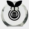 [CRY169] 4.5" Round Crystal Clock Thumbnail
