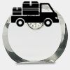 [CRY169] 4.5" Round Crystal Clock Thumbnail