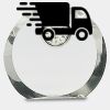 [CRY169] 4.5" Round Crystal Clock Thumbnail