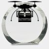 [CRY169] 4.5" Round Crystal Clock Thumbnail
