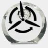 [CRY169] 4.5" Round Crystal Clock Thumbnail
