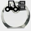 [CRY169] 4.5" Round Crystal Clock Thumbnail