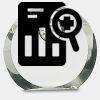 [CRY169] 4.5" Round Crystal Clock Thumbnail