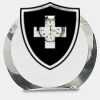 [CRY169] 4.5" Round Crystal Clock Thumbnail