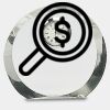 [CRY169] 4.5" Round Crystal Clock Thumbnail