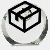 [CRY169] 4.5" Round Crystal Clock Thumbnail