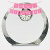 [CRY169] 4.5" Round Crystal Clock Thumbnail
