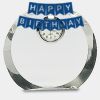 [CRY169] 4.5" Round Crystal Clock Thumbnail