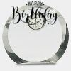 [CRY169] 4.5" Round Crystal Clock Thumbnail