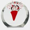 [CRY169] 4.5" Round Crystal Clock Thumbnail