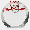 [CRY169] 4.5" Round Crystal Clock Thumbnail