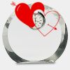 [CRY169] 4.5" Round Crystal Clock Thumbnail