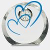 [CRY169] 4.5" Round Crystal Clock Thumbnail