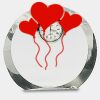 [CRY169] 4.5" Round Crystal Clock Thumbnail