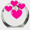 [CRY169] 4.5" Round Crystal Clock Thumbnail