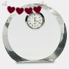 [CRY169] 4.5" Round Crystal Clock Thumbnail
