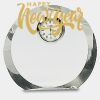 [CRY169] 4.5" Round Crystal Clock Thumbnail