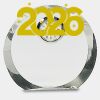 [CRY169] 4.5" Round Crystal Clock Thumbnail