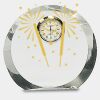 [CRY169] 4.5" Round Crystal Clock Thumbnail